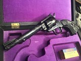 1984 Colt New Frontier, Hand Engraved W/Gold inlay, Unfired, Cased, Gorgeous Keepsake - 12 of 24