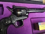 1984 Colt New Frontier, Hand Engraved W/Gold inlay, Unfired, Cased, Gorgeous Keepsake - 13 of 24