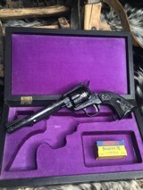 1984 Colt New Frontier, Hand Engraved W/Gold inlay, Unfired, Cased, Gorgeous Keepsake - 15 of 24