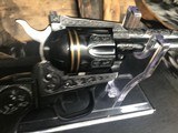 1984 Colt New Frontier, Hand Engraved W/Gold inlay, Unfired, Cased, Gorgeous Keepsake - 2 of 24