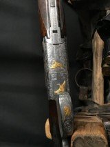 Belgium Browning Superposed Mallard Series #355 of 500, Engraved W/7 Gold Inlay Waterfowl, Cased, 12 Ga, Trades Welcome - 9 of 25