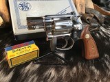 1977 Smith & Wesson model 34-1 Kit Gun, Nickel 2 inch, One Owner, Unfired, Boxed NOS W/ Tools - 8 of 25