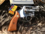 1977 Smith & Wesson model 34-1 Kit Gun, Nickel 2 inch, One Owner, Unfired, Boxed NOS W/ Tools - 2 of 25