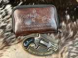 Freedom Arms Mini Revolver Belt Buckle, Made in Freedom Wy. USA, .22 LR, W/ Pouch