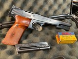 Smith & Wesson Model 46, Rare SW Target Model W/Barrel Wts., 2 mags, 1 of only 4000 Made - 1 of 17