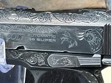 Colt 70 Series Government Model Hand Engraved W/Ivory Grips, .38 Super NIB - 5 of 18