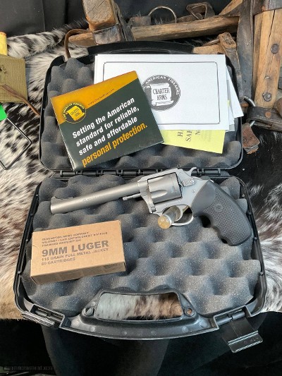 Charter Arms Pitt Bull Revolver, 6 Inch, 9mm, LNIB