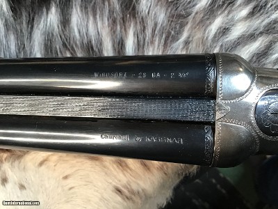 Churchill Windsor .28 Ga. SxS Shotgun, Made in Spain by Kassnar. - Image 8 of 16