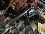 Antique 1894 Colt SAA .45, 4.75 inch, Wells Fargo Colt. 3 Notches in Grips, Trades Welcome - 9 of 21