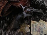 Antique 1894 Colt SAA .45, 4.75 inch, Wells Fargo Colt. 3 Notches in Grips, Trades Welcome - 5 of 21