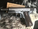 1918 Black Army Colt 1911, Original & Matching .45 acp, Trades Welcome - 14 of 25