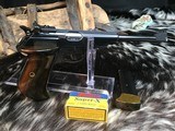 1968 Mfg. Walther PP Sport, 8.25 inch Barrel, 22LR, Threaded Barrel, Unfired, Trades Welcome. - 1 of 16