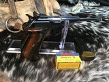 1968 Mfg. Walther PP Sport, 8.25 inch Barrel, 22LR, Threaded Barrel, Unfired, Trades Welcome. - 8 of 16