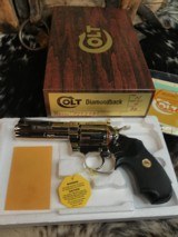 1979 Boxed Colt Diamondback .38, Nickel, Four Inch Vented Rib Barrel, Blacg Grips W/Gold Medallions, Trades Welcome - 2 of 18