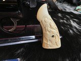 Prewar Smith & Wesson K-22 Outdoorsman, 6”, In Red Picture Box, Carved Ivory Grips, Trades Welcome - 7 of 23