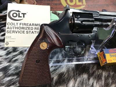 Colt Trooper MKIII Rare 8 inch Blued Barrel, .22 LR, 98% , Boxed, Trades Welcome - Image 8 of 23