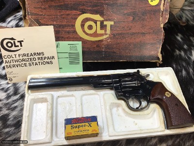 Colt Trooper MKIII Rare 8 inch Blued Barrel, .22 LR, 98% , Boxed, Trades Welcome - Image 4 of 23