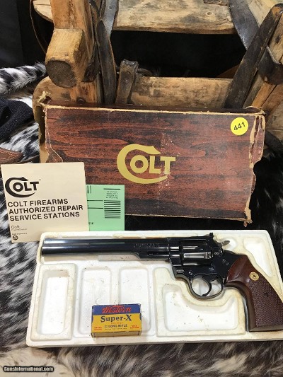 Colt Trooper MKIII Rare 8 inch Blued Barrel, .22 LR, 98% , Boxed, Trades Welcome - Image 2 of 23
