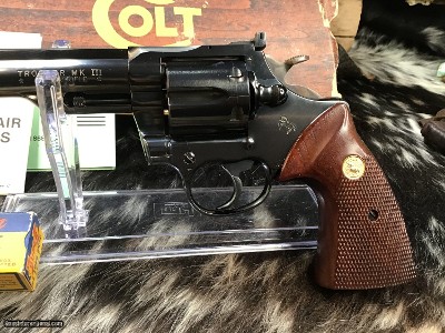 Colt Trooper MKIII Rare 8 inch Blued Barrel, .22 LR, 98% , Boxed, Trades Welcome - Image 6 of 23