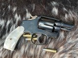 Smith & Wesson Pre Model 10, 2 inch W/ Gold inlay & MOP Grips, .38 Special. Trades Welcome - 4 of 17