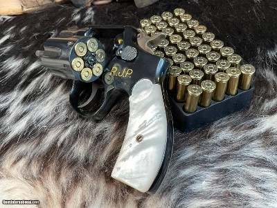 Smith & Wesson Pre Model 10, 2 inch W/ Gold inlay & MOP Grips, .38 Special. Trades Welcome - Image 3 of 17