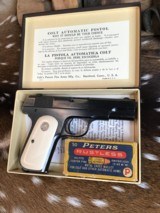 Colt 1903 Hammerless Pistol, All Original, Ivory Grips ,1922 Mfg. .32 acp, Trades Welcome - 7 of 18