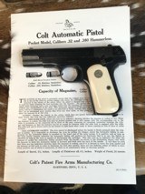 Colt 1903 Hammerless Pistol, All Original, Ivory Grips ,1922 Mfg. .32 acp, Trades Welcome - 6 of 18