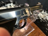 1952 Colt Woodsman Match Target, Gold Inlayed Engraved by George Sherwood, Gorgeous, Cased, Trades Welcome - 22 of 25