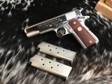 1976 Colt Series 70 1911, .45 acp. Brilliant Nickel Finish, Stunning , Boxed, Trades Welcome. - 15 of 22