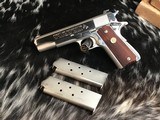 1976 Colt Series 70 1911, .45 acp. Brilliant Nickel Finish, Stunning , Boxed, Trades Welcome. - 17 of 22