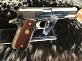 1976 Colt Series 70 1911, .45 acp. Brilliant Nickel Finish, Stunning , Boxed, Trades Welcome. - 11 of 22