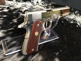 1976 Colt Series 70 1911, .45 acp. Brilliant Nickel Finish, Stunning , Boxed, Trades Welcome. - 21 of 22