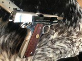 1976 Colt Series 70 1911, .45 acp. Brilliant Nickel Finish, Stunning , Boxed, Trades Welcome. - 18 of 22