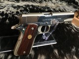 1976 Colt Series 70 1911, .45 acp. Brilliant Nickel Finish, Stunning , Boxed, Trades Welcome. - 8 of 22