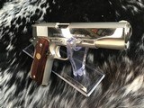 1976 Colt Series 70 1911, .45 acp. Brilliant Nickel Finish, Stunning , Boxed, Trades Welcome. - 14 of 22