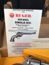 Ruger New Model Single Six Stainless, .22 Mag/.22LR Combo Cylinders LNIB. TRADES Welcome - 4 of 11