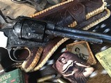 1902 Mfg. Colt Bisley, 7.5 inch Hand Engraved, SamBar Stag Grips, .32-20 Chambering, Trades Welcome. - 12 of 25