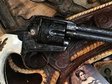 1902 Mfg. Colt Bisley, 7.5 inch Hand Engraved, SamBar Stag Grips, .32-20 Chambering, Trades Welcome. - 2 of 25