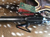 1902 Mfg. Colt Bisley, 7.5 inch Hand Engraved, SamBar Stag Grips, .32-20 Chambering, Trades Welcome. - 15 of 25