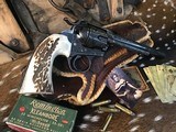 1902 Mfg. Colt Bisley, 7.5 inch Hand Engraved, SamBar Stag Grips, .32-20 Chambering, Trades Welcome. - 10 of 25