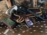 1902 Mfg. Colt Bisley, 7.5 inch Hand Engraved, SamBar Stag Grips, .32-20 Chambering, Trades Welcome. - 8 of 25