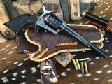 1958 Mfg. Colt SAA 2nd Gen. 7.5 Inch, .38 Special, Gorgeous Blued & Case Colors. Trades Welcome. - 3 of 23