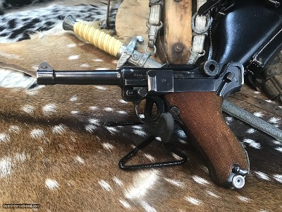 1937 Dated Mauser 42 Code P08 German Luger Rig W/ Matching Holster, Matching Numbers, 9mm. Trades Welcome