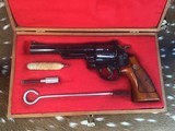 Pre-Lock Smith & Wesson 25-9, 6 inch, .45 Long Colt, As New, Presentation Cased. Trades Welcome. - 22 of 25