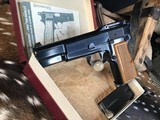 1966 Belgium Browning T Series High Power , Unfired in Box, Rare Tangent Sights, Slotted Backstrap,
Gorgeous, Trades Welcome. - 4 of 24