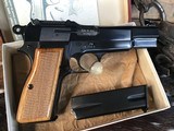 1966 Belgium Browning T Series High Power , Unfired in Box, Rare Tangent Sights, Slotted Backstrap,
Gorgeous, Trades Welcome. - 3 of 24