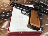 1966 Belgium Browning T Series High Power , Unfired in Box, Rare Tangent Sights, Slotted Backstrap,
Gorgeous, Trades Welcome. - 22 of 24