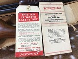 1955 Mfg. Winchester Model 61, Boxed, .22 SLLR, 99%, NOS. TRADES WELCOME - 9 of 25