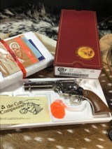 1991 Mfg. Colt SAA , 4 3/4 Inch, .44-40 Winchester, Nickel Finish, Boxed, Unfired. Trades Welcome. - 2 of 25