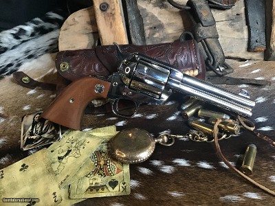 1991 Mfg. Colt SAA , 4 3/4 Inch, .44-40 Winchester, Nickel Finish, Boxed, Unfired. Trades Welcome.